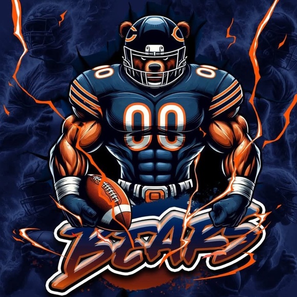 Other - Bears Football Graphic sticker 6”